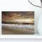 Designart - Meet the Sunrise at Hollant beach - Sea & Shore Photography on wrapped Canvas
